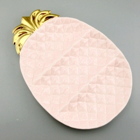 керамический ананас лоток для фруктов розовый синий