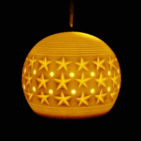 керамический xmas подвесной орнамент led light