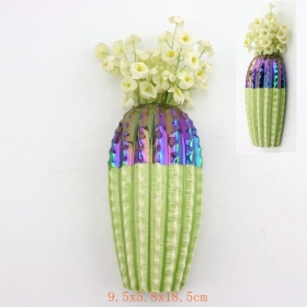 керамическая витражная ваза для украшения кактуса