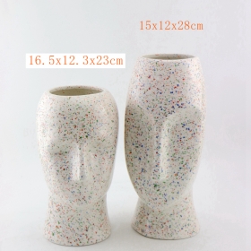 Zara по-домашнему терраццо керамическая ваза с лицом