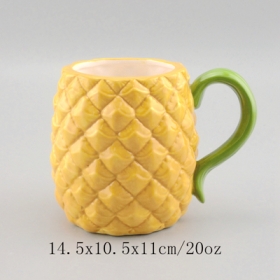 золотая ручка керамическая кружка ананаса
