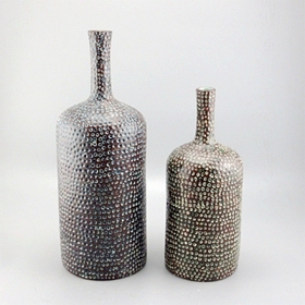 узкая шея керамическая винтажная ваза