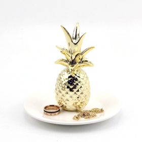 керамический лоток для ювелирных изделий из ананаса