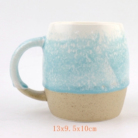 искусственная глиняная посуда и керамическая бочка с бархатной керамикой