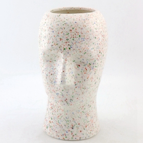 белая ваза для лица терраццо отделка